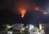 Incendio a Maiori, a fuoco la frazione di Madonna delle Grazie.