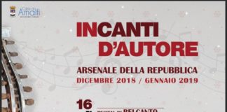 Torna Incanti d’Autore all’Arsenale di Amalfi, primo appuntamento domenica 16.