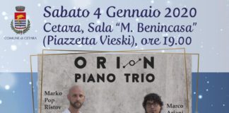 Orion Piano Trio in concerto a Cetara sabato 4.