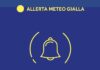 Maltempo, allerta gialla dalle 6 alle 20 di martedì 4.