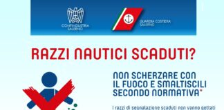 Smaltimento razzi esausti, campagna di sensibilizzazione della Capitaneria di Porto.