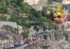 Costiera, si ribalta autogru tra Maiori e Minori, grave operaio.