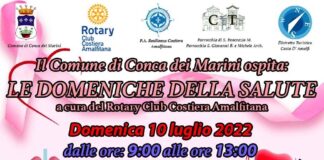 Le domeniche della salute del Rotary Club Costiera Amalfitana, tappa a Conca dei Marini domenica 10.