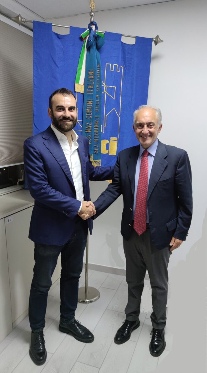 il sindaco daniele milano con il presidente carlo marino